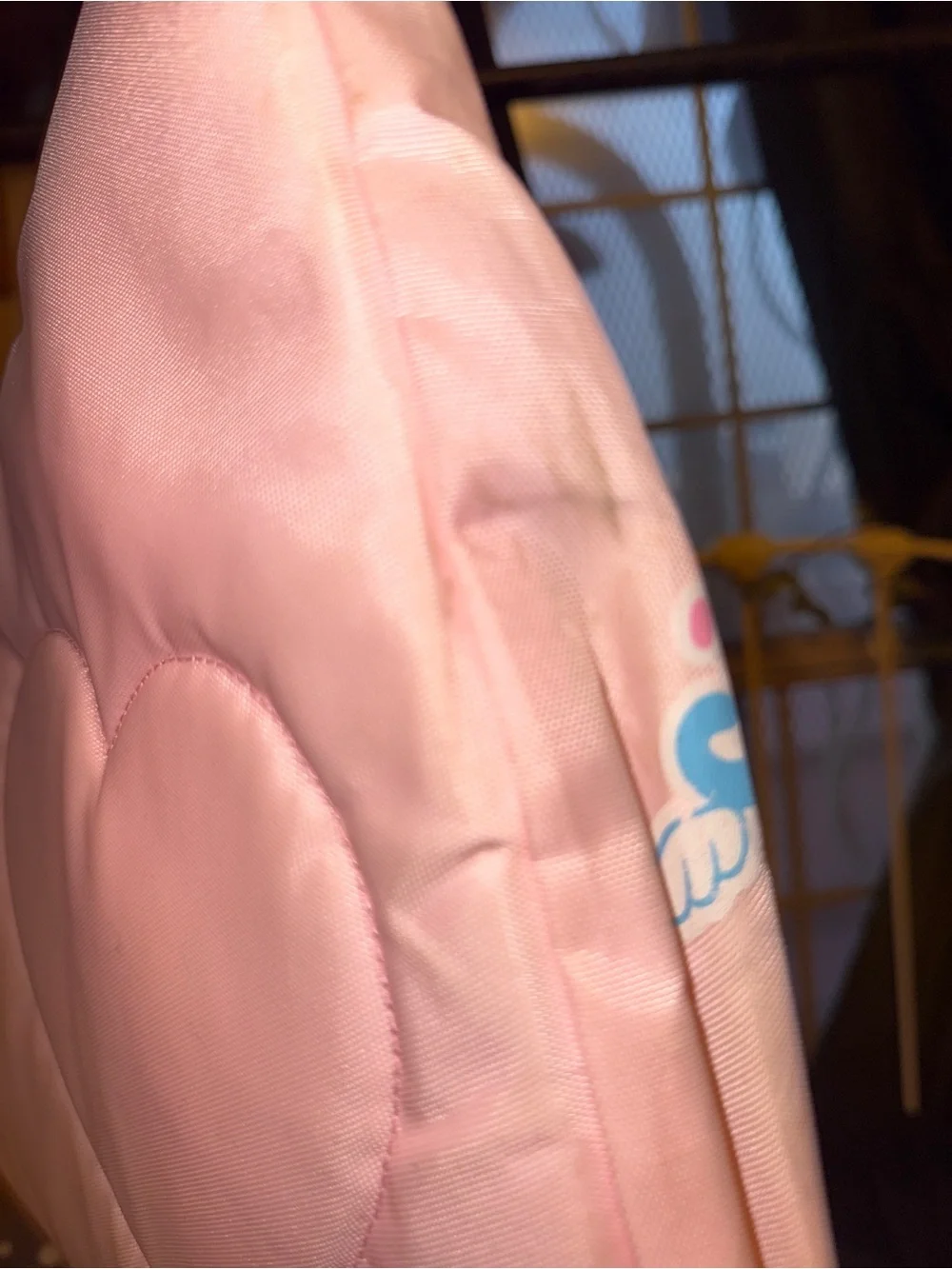 Cinnamoroll Pink Sling Backpack with Cloud Mesh Pocket